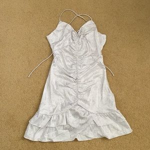 NWT Princess Polly Lioness White/Silver Dress